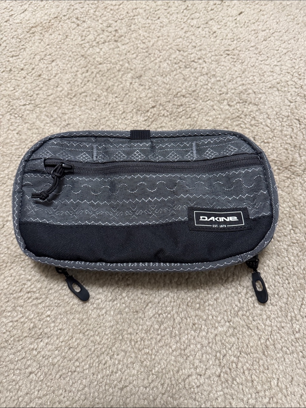 Dakine Gray and Black Toiletry / Travel Organizer Pouch